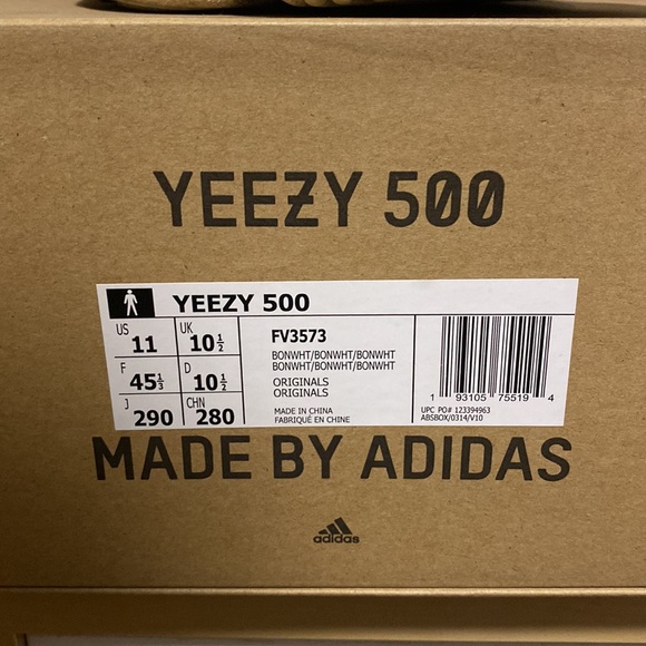 YEEZY 500 - Bone White - Authentic, size 11 - Picture 2 of 6